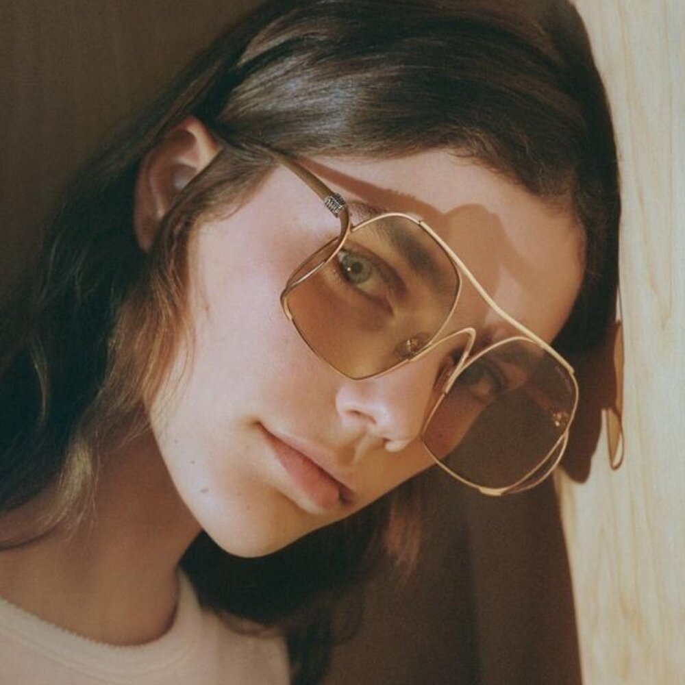 NEW MIU MIU SUNGLASSES MUA55S 5AK10R GOLD WOMEN MU A55S SMU A55